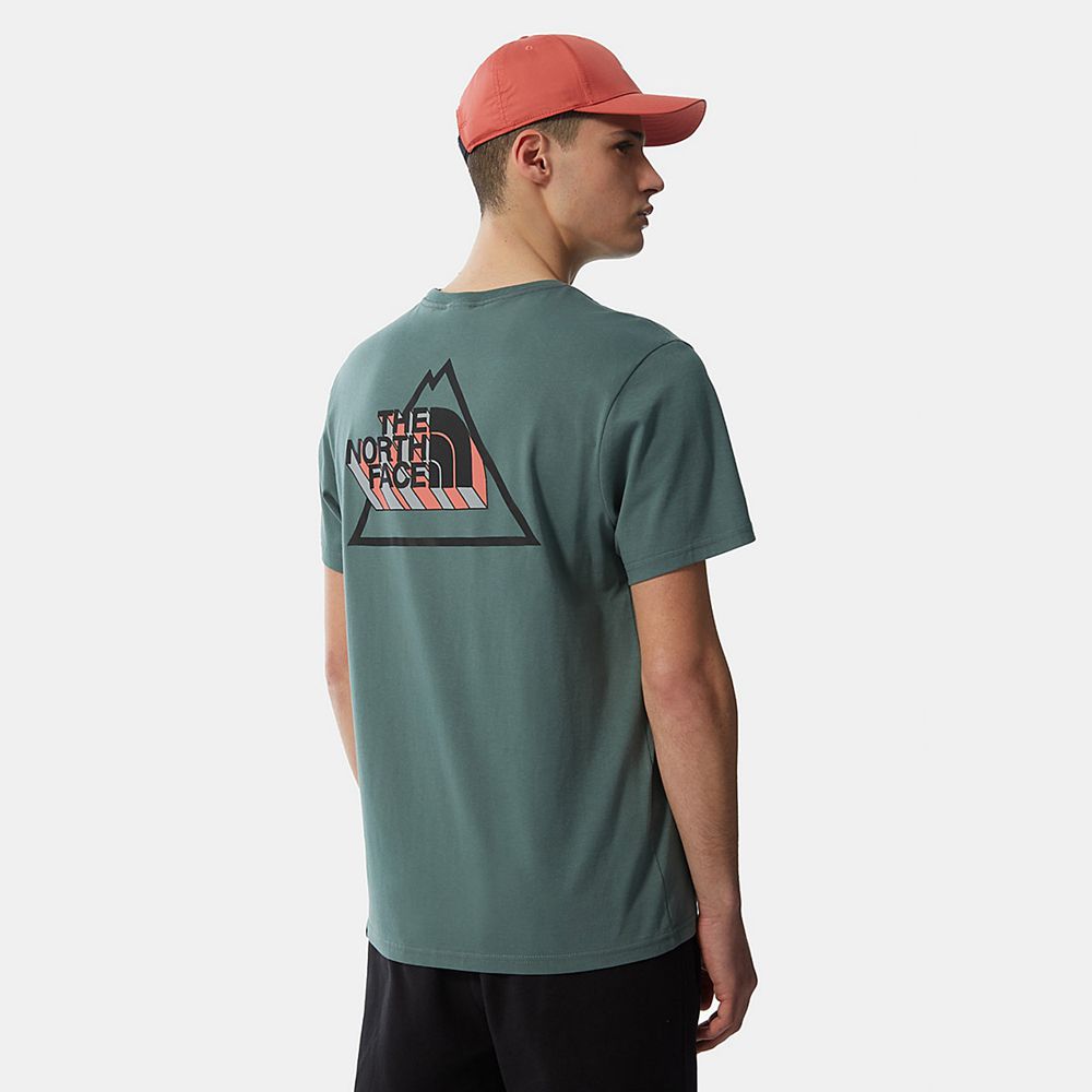 The North Face T-Shirts Mens Australia - The North Face Threeyama Green (UEP-906124)